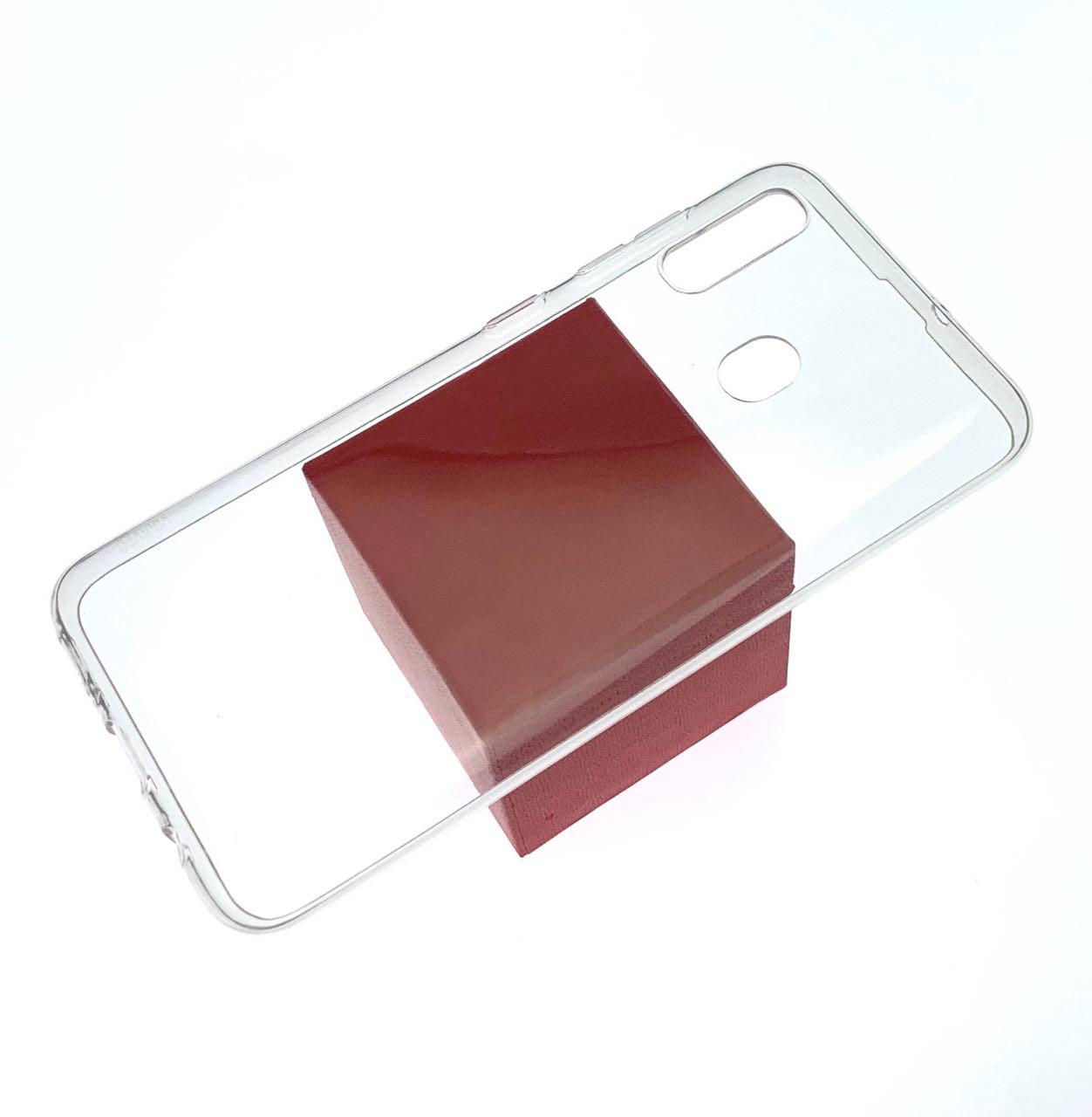 Чехол накладка TPU CASE для SAMSUNG Galaxy A20 (SM-A205), силикон, ультратонкий, цвет прозрачный.