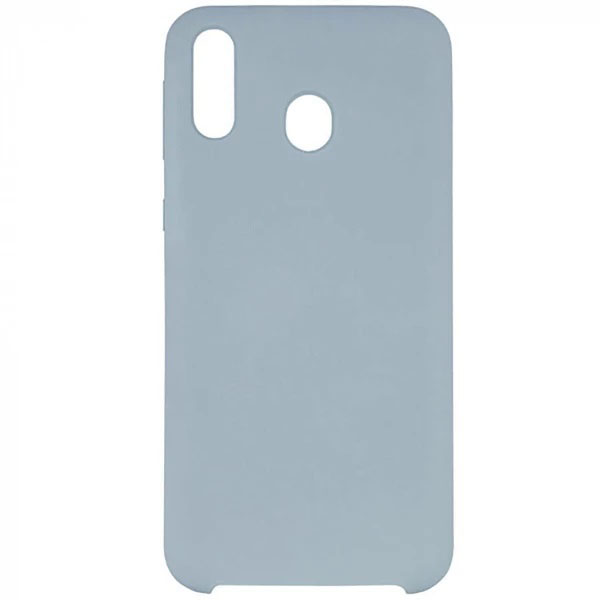 Чехол накладка Silicon Cover для SAMSUNG Galaxy A30 (SM-A305), силикон, бархат, цвет сиреневый.