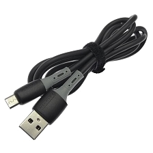 Кабель MRM G6 Micro USB, длина 1 метр, цвет черно серый