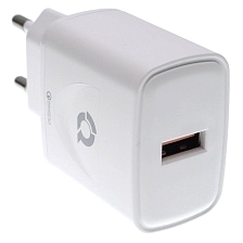СЗУ (Сетевое зарядное устройство) QAYAN QHC-105, 18W, 1 USB, QC3.0, цвет белый