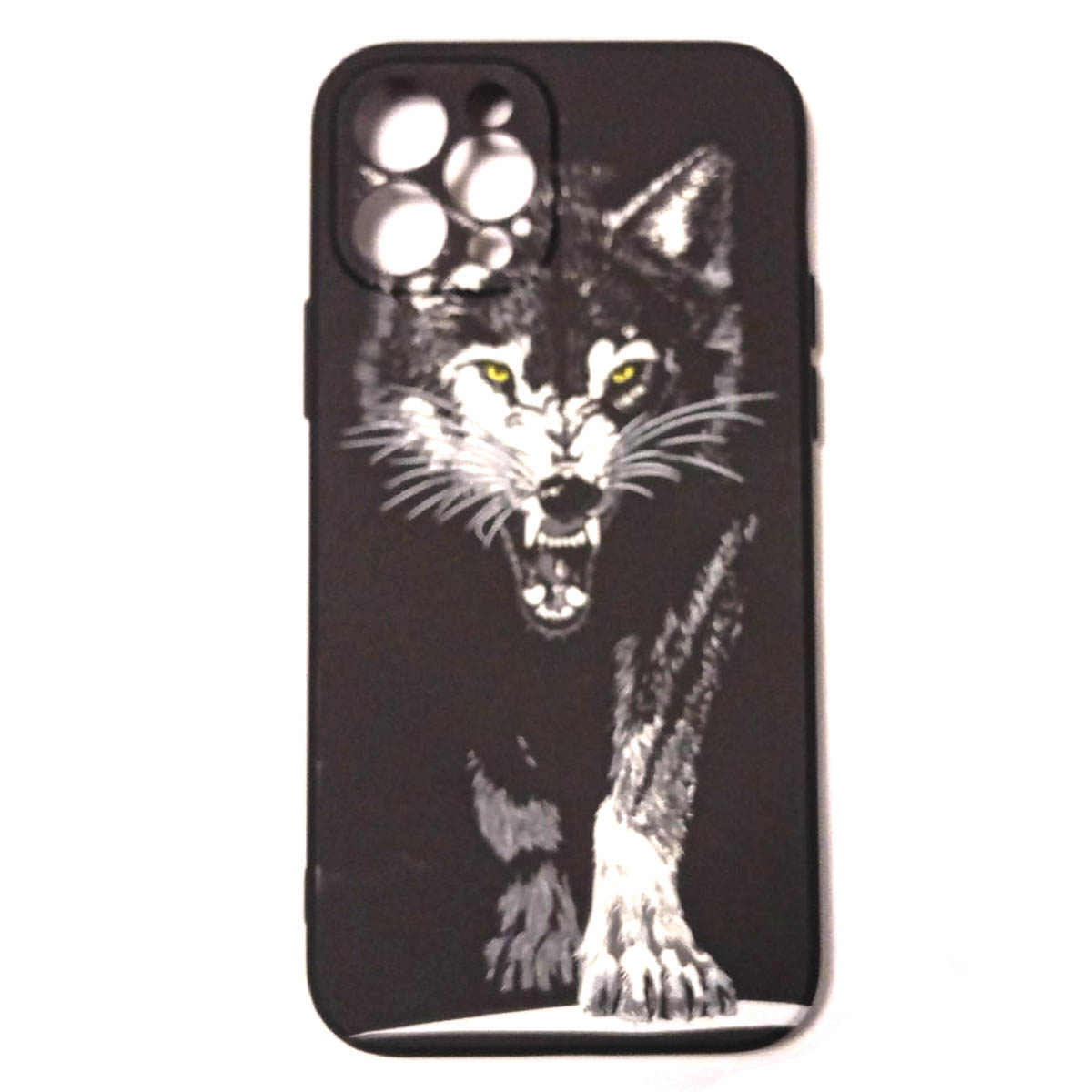 Чехол накладка LUXO для APPLE iPhone 12 Pro, светящийся, силикон, рисунок Волк