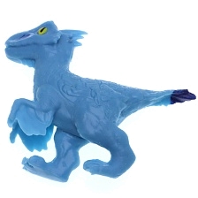 Тянущаяся игрушка динозавр Goo Jit Zu (Гуджитсу) в коробке, цвет голубой