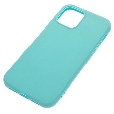 Чехол накладка для APPLE iPhone 12 (6.1"), iPhone 12 Pro (6.1"), силикон, матовый, цвет зелено бирюзовый