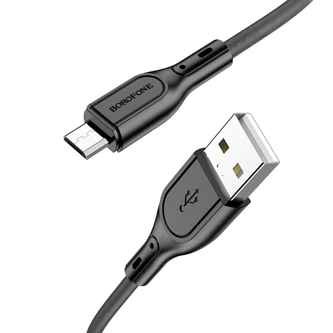 Кабель BOROFONE BX66 Wide way Micro USB, 2.4A, длина 1 метр, цвет черный