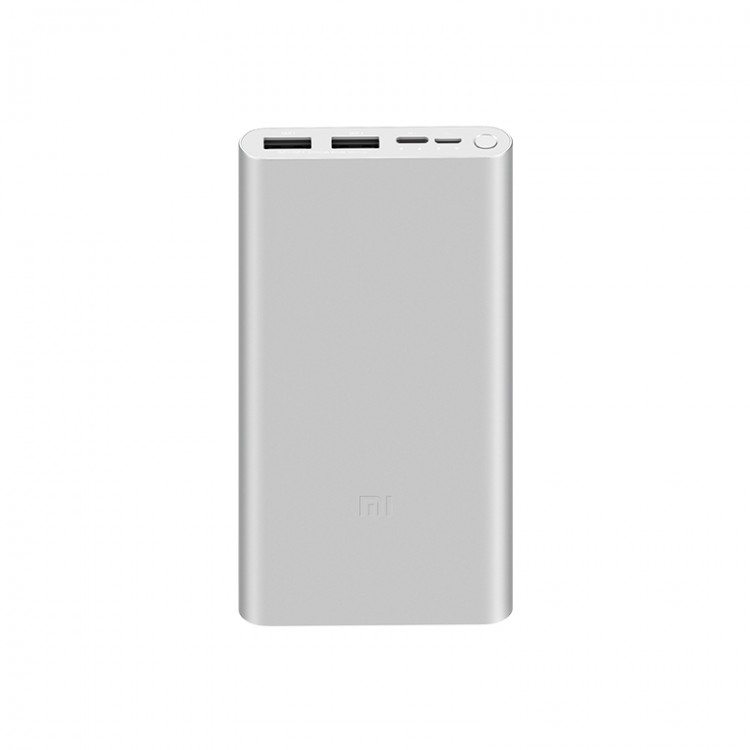 Внешний аккумулятор, Power Bank XIAOMI Mi Power Bank 3, 10000 mAh, цвет серебристый