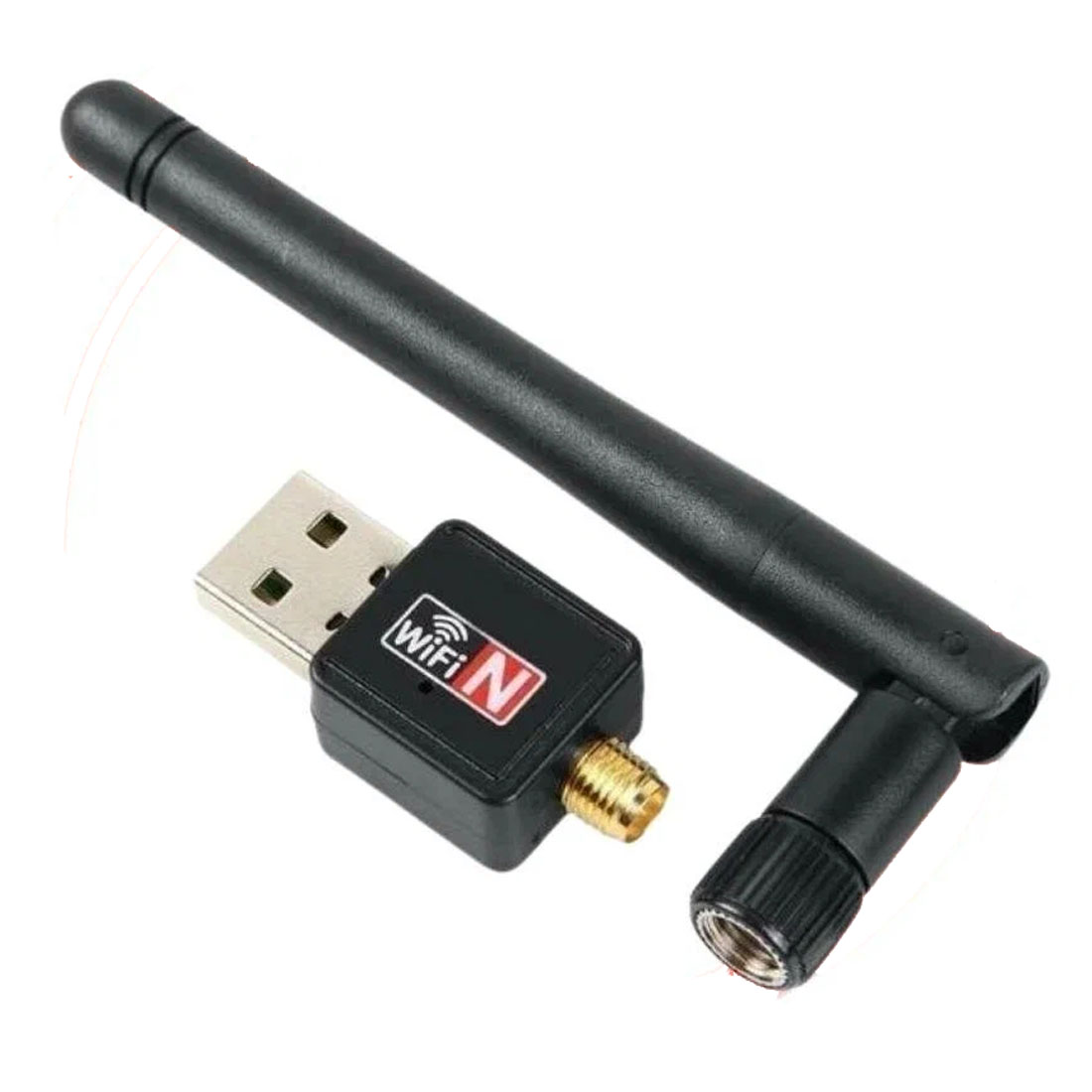 Wi-Fi адаптер USB 2.0 WIRELESS 802.IIN, скорость до 600 Мб/с, 2.4 ГГц, цвет черный