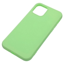 Чехол накладка для APPLE iPhone 12 (6.1"), iPhone 12 Pro (6.1"), силикон, матовый, цвет светло зеленый
