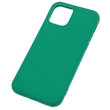 Чехол накладка для APPLE iPhone 12 (6.1"), iPhone 12 Pro (6.1"), силикон, матовый, цвет зеленый