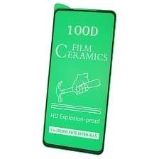 Защитное стекло 100D Ceramics для XIAOMI Redmi Note 10 PRO, цвет окантовки черный
