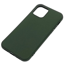 Чехол накладка для APPLE iPhone 12 (6.1"), iPhone 12 Pro (6.1"), силикон, матовый, цвет болотный