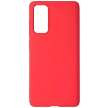 Чехол накладка GPS для SAMSUNG Galaxy S20FE (SM-G780), силикон, матовый, цвет красный