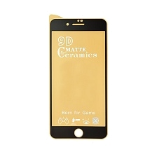 Защитное стекло 9D Ceramics для APPLE iPhone 7 Plus, iPhone 8 Plus, матовое, цвет черный.