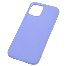 Чехол накладка для APPLE iPhone 12 (6.1"), iPhone 12 Pro (6.1"), силикон, матовый, цвет светло сиреневый