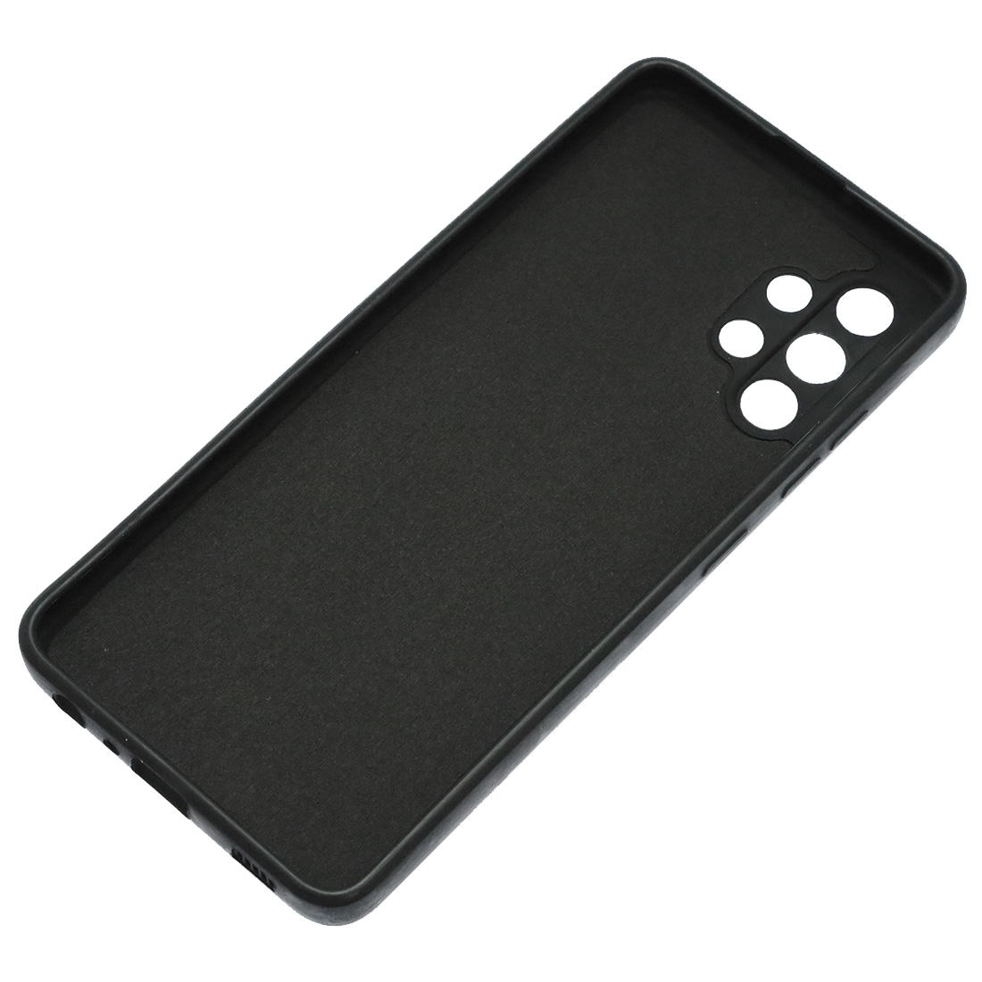 Чехол накладка для SAMSUNG Galaxy A32 4G (SM-A325F), силикон, бархат, цвет черный