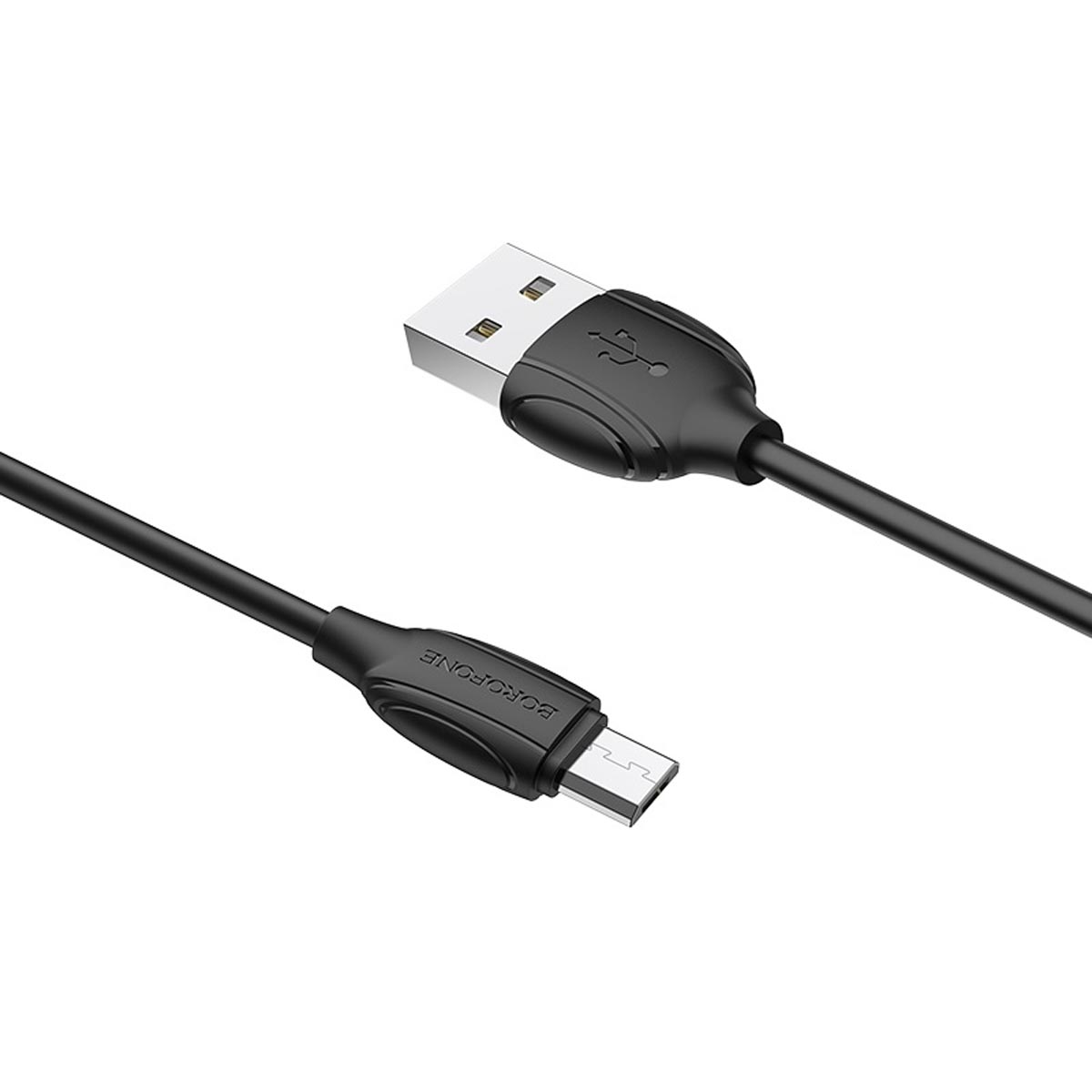 Кабель BOROFONE BX19 Benefit Micro USB, длина 1 метр, силикон, цвет черный