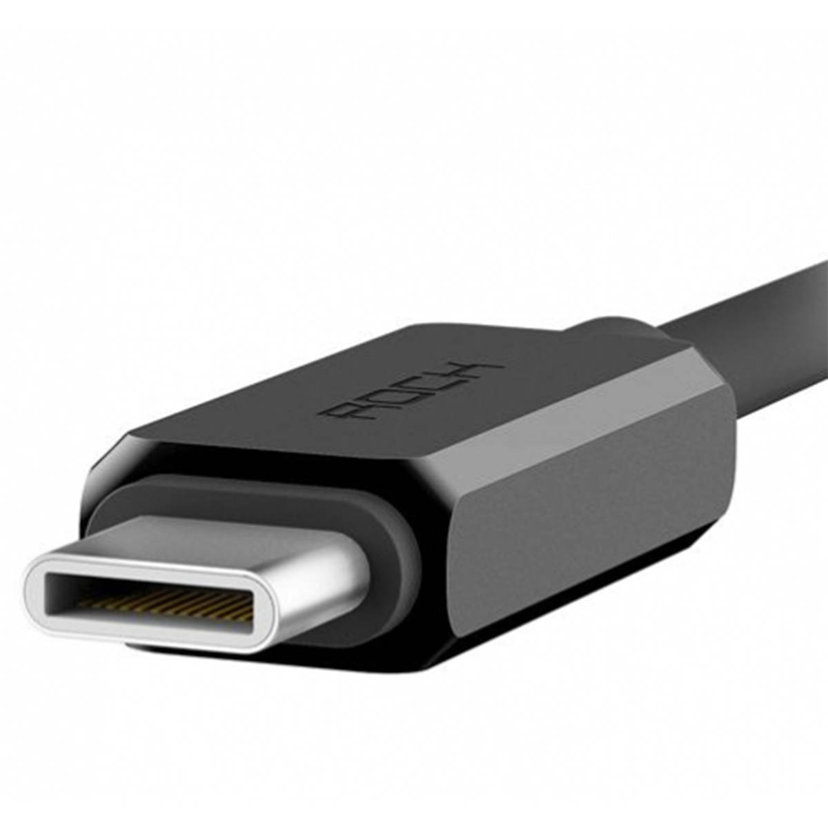 Кабель ROCK USB Type C на APPLE Lightning 8 pin, длина 1 метр, цвет черный