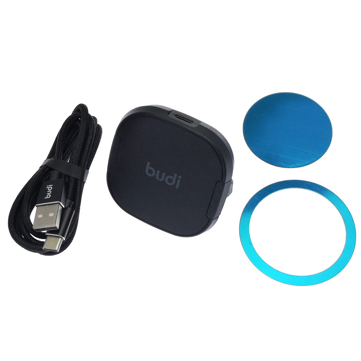 Беспроводная зарядка Budi WL3800B MagSafe wireless charger, цвет черный